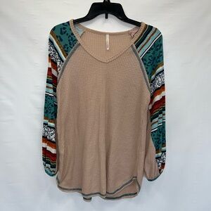 Lime & Chili Shirt Women’s Medium Multicolor Long Sleeve Cotton Blend Pullover